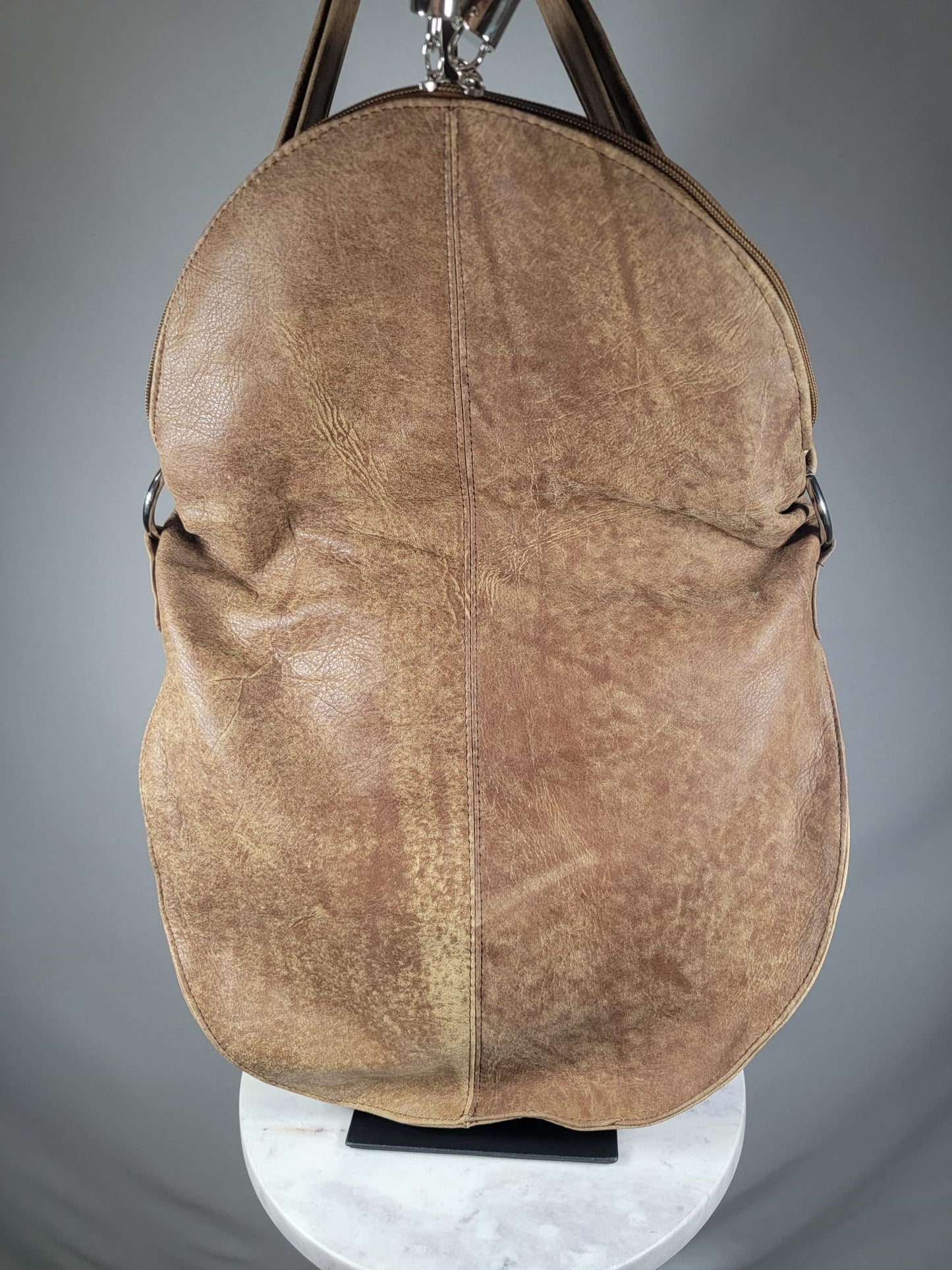 Sheepskin Leather Hightop Hobo Shoulder Bag