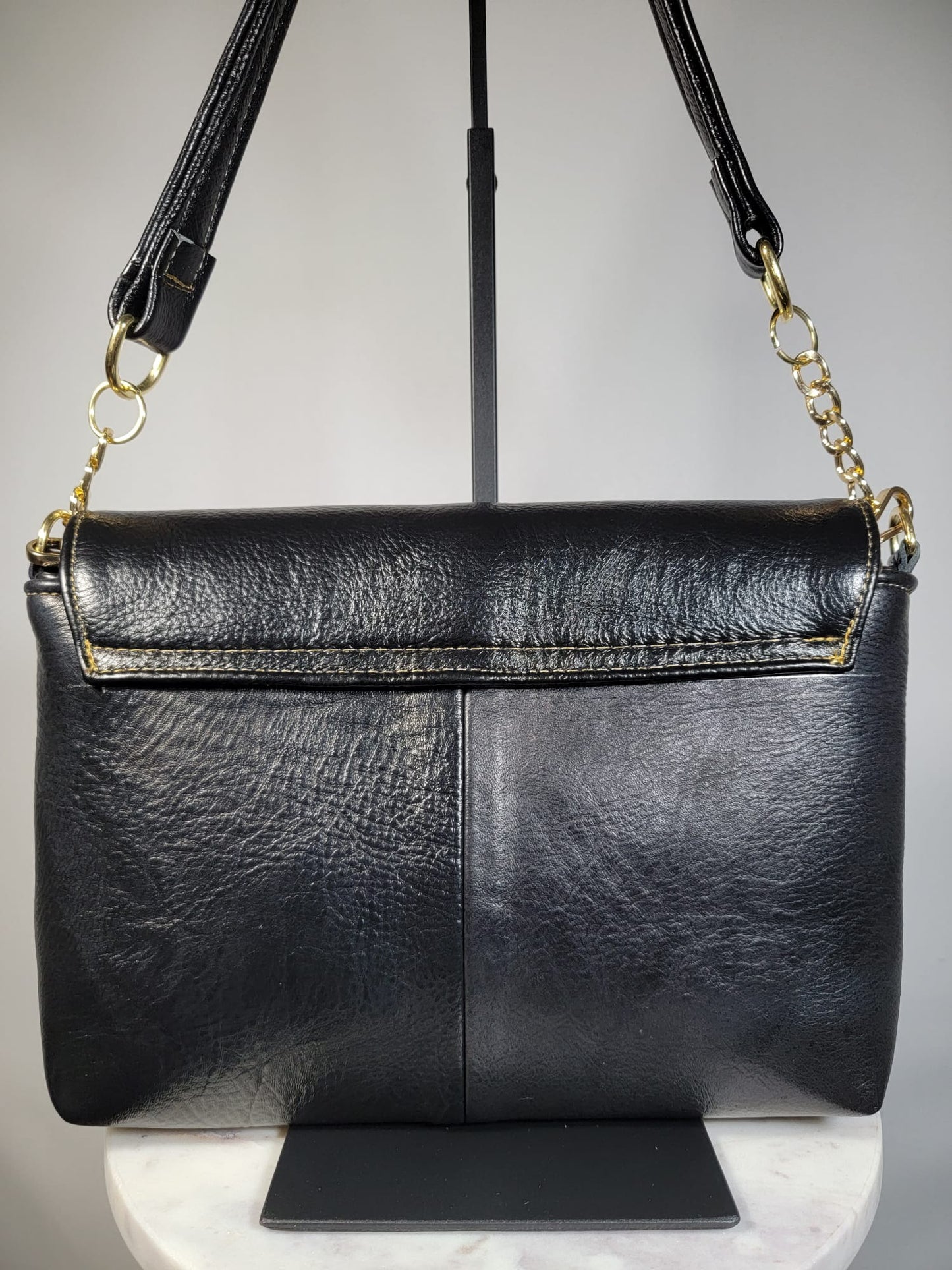 Sheepskin Leather Chain Crossbody Bag