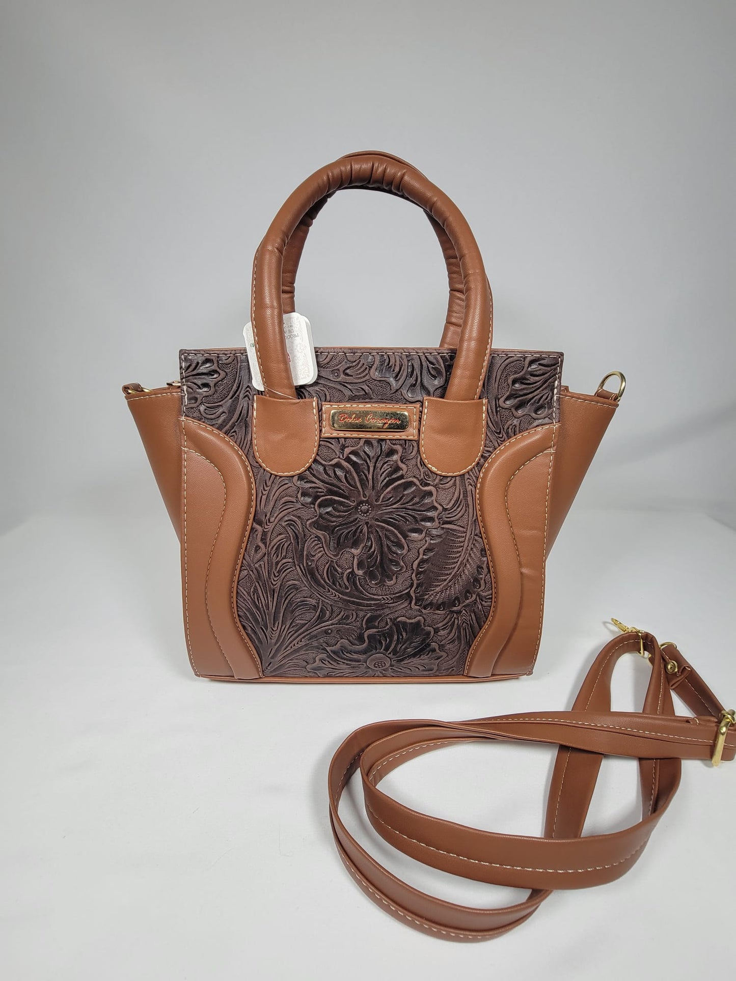 Mini Fendy Leather Convertible Handbag