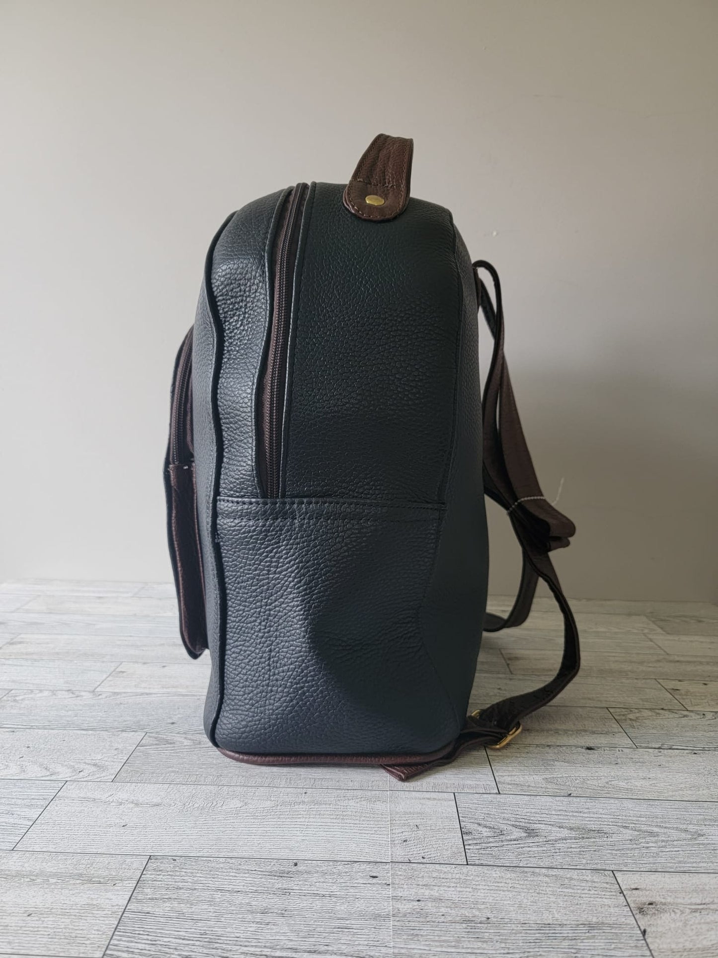 The Large Smooth Leather Backpack