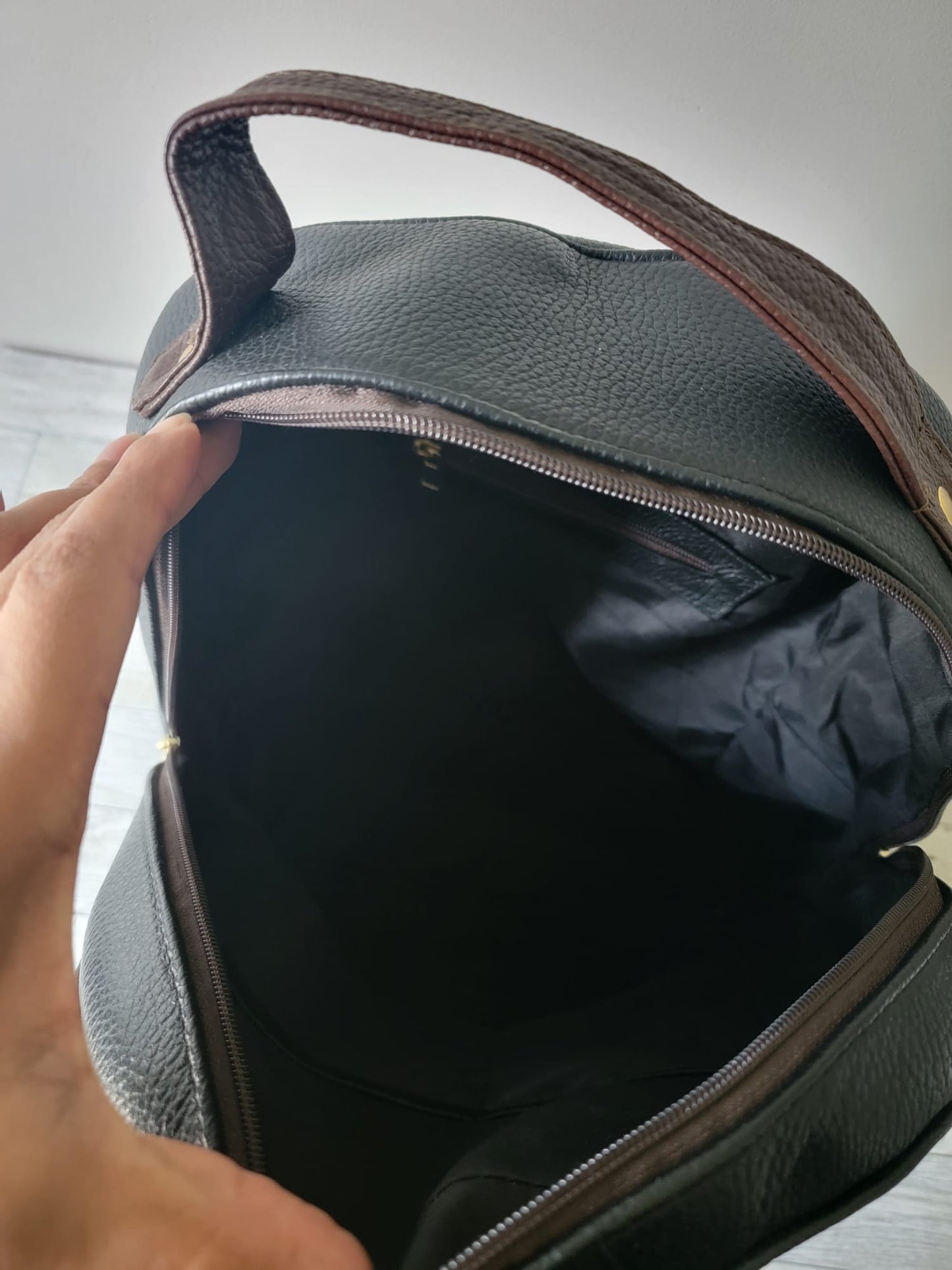 The Large Smooth Leather Backpack